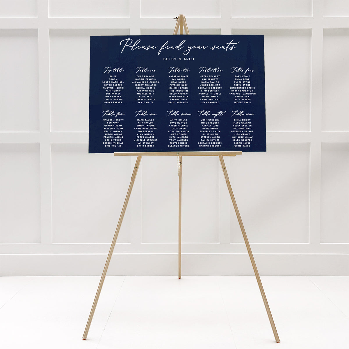 Betsy Seating Plan