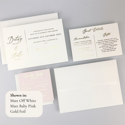 Betsy Wedding Invitation - Neutrals