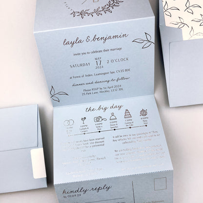 Layla Trifold Wedding Invitation