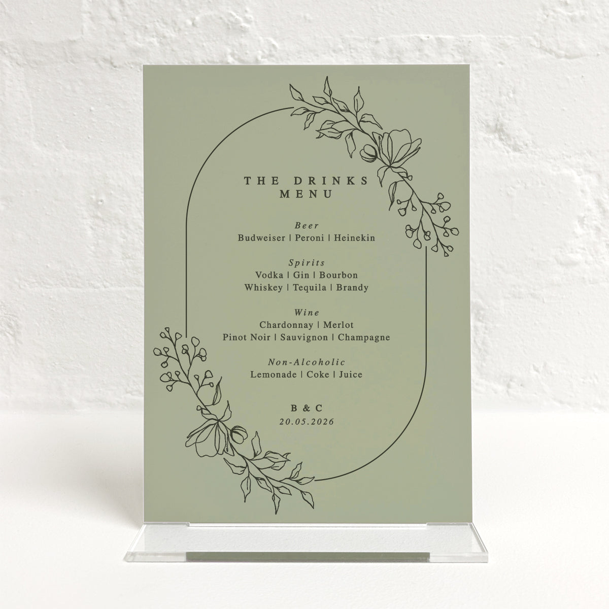 Bridget Matching Small Table Sign