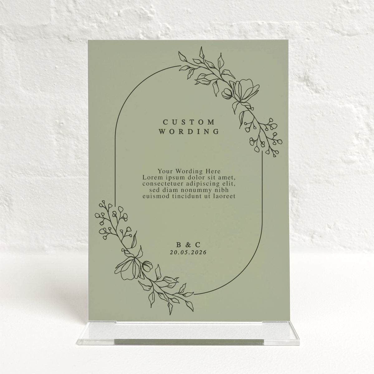 Bridget Matching Small Table Sign