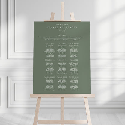 Bridget Seating Plan