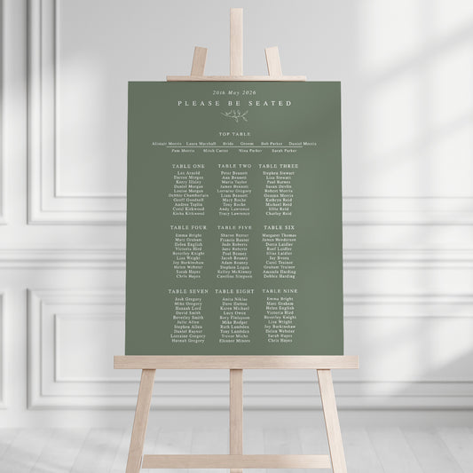 Bridget Seating Plan