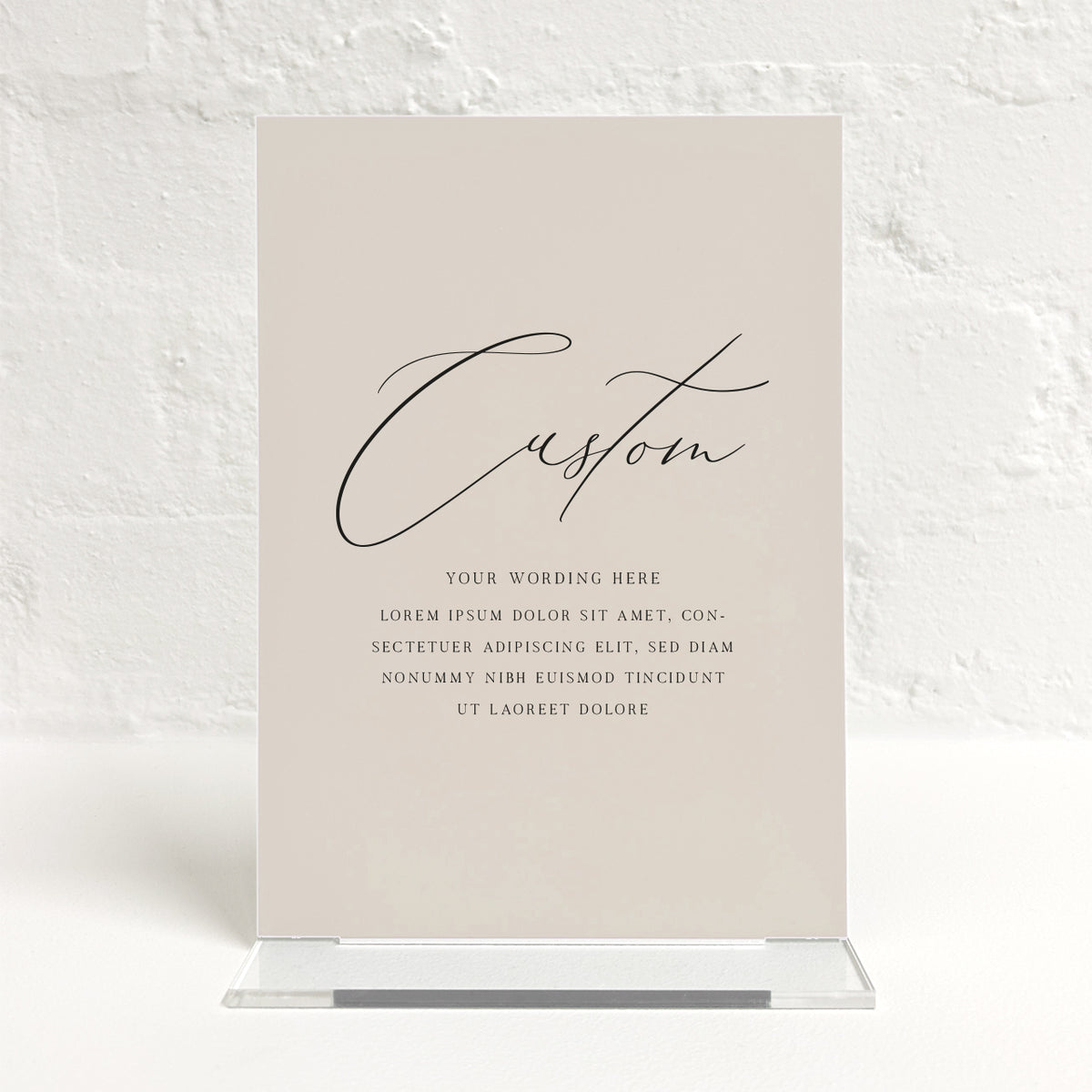 Brooklyn Matching Small Table Sign