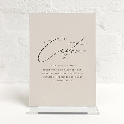 Brooklyn Matching Small Table Sign