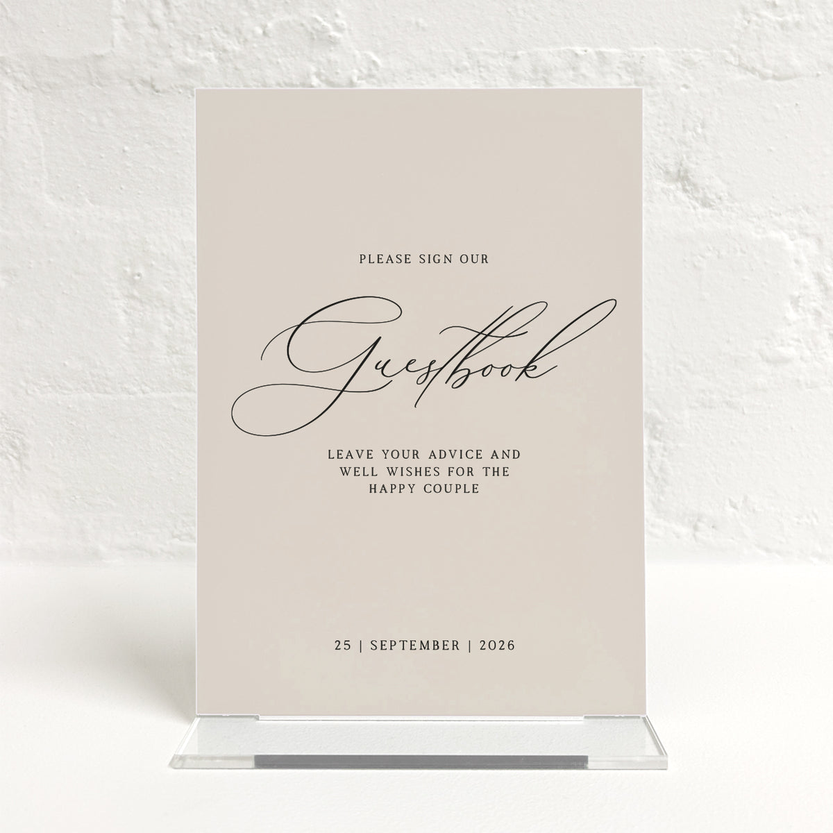 Brooklyn Matching Small Table Sign