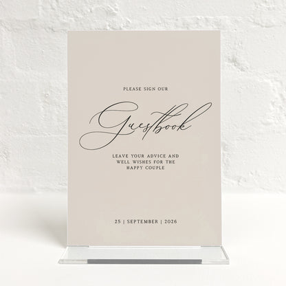 Brooklyn Matching Small Table Sign