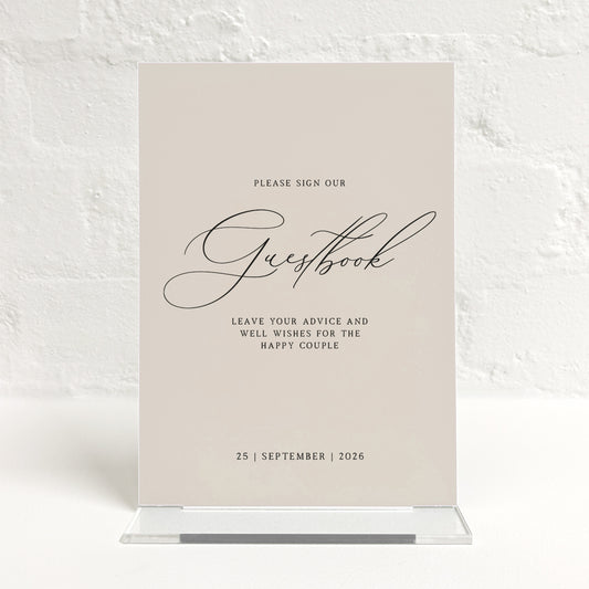 Brooklyn Matching Small Table Sign