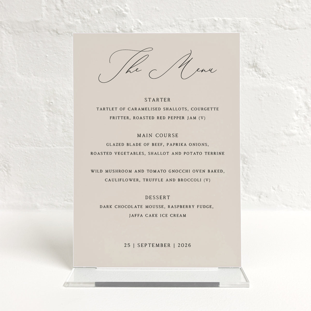 Brooklyn Matching Small Table Sign