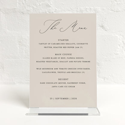 Brooklyn Matching Small Table Sign