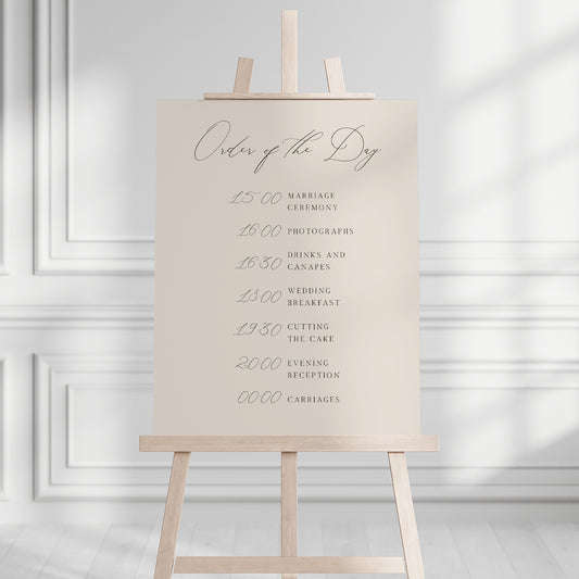 Brooklyn Order of the Day Sign