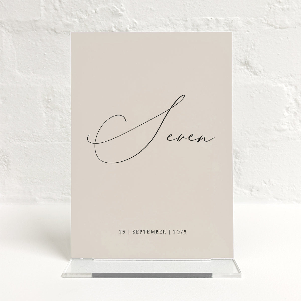 Brooklyn Matching Small Table Sign