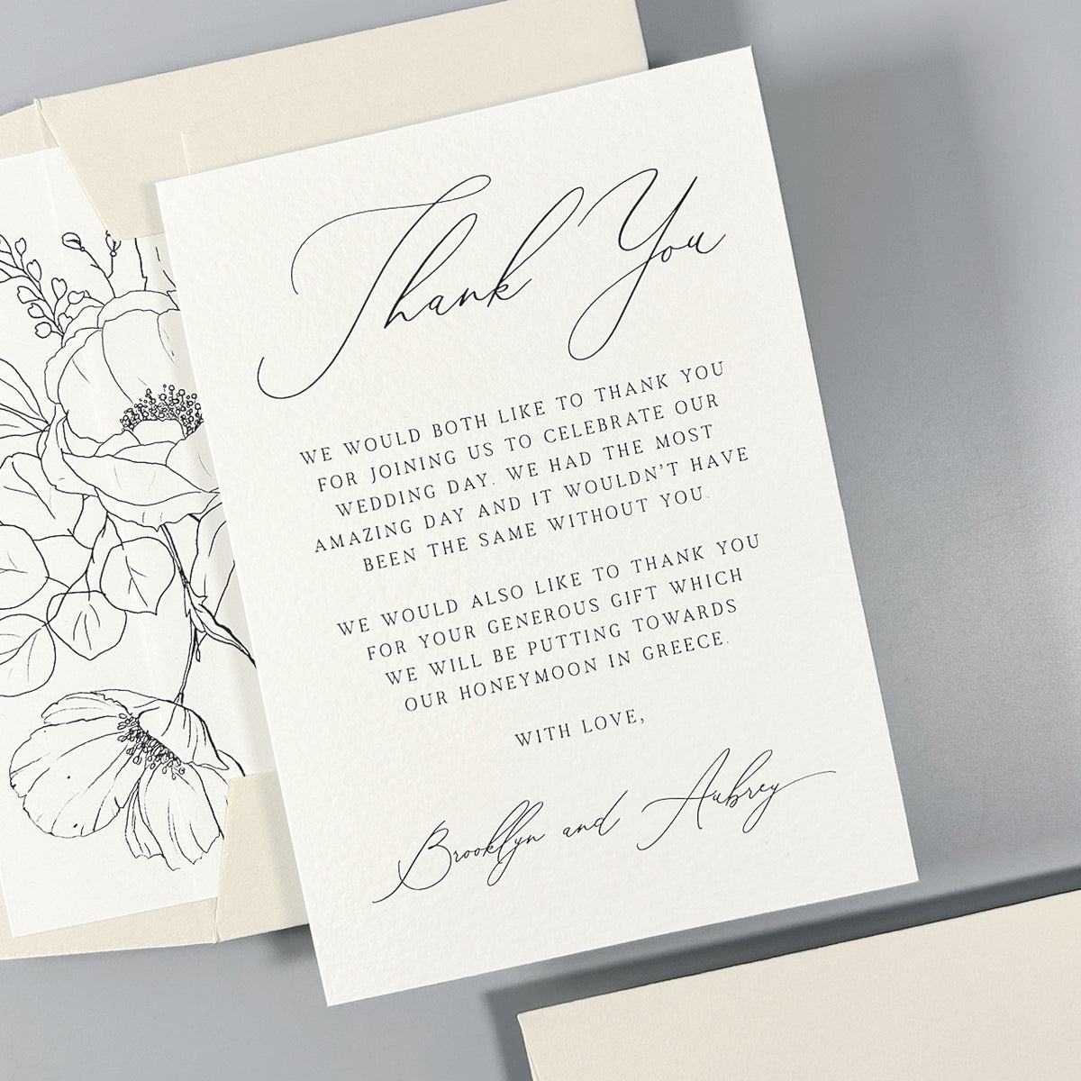 Brooklyn Thank You Card