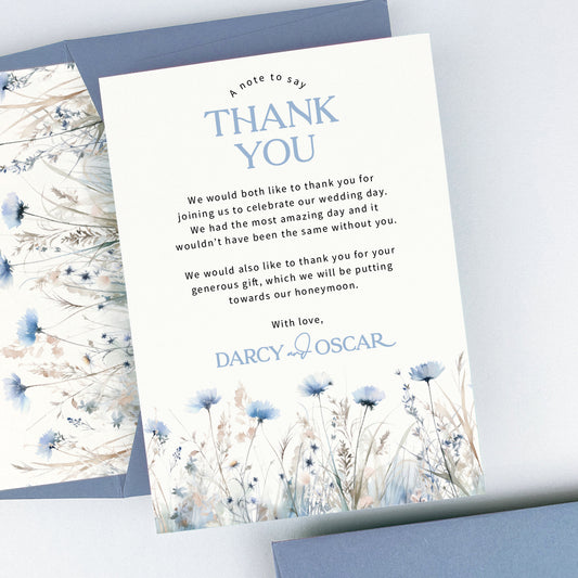 Darcy Thank You Card