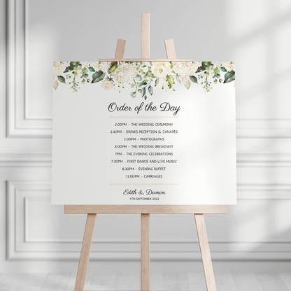 Edith Order of the Day Sign