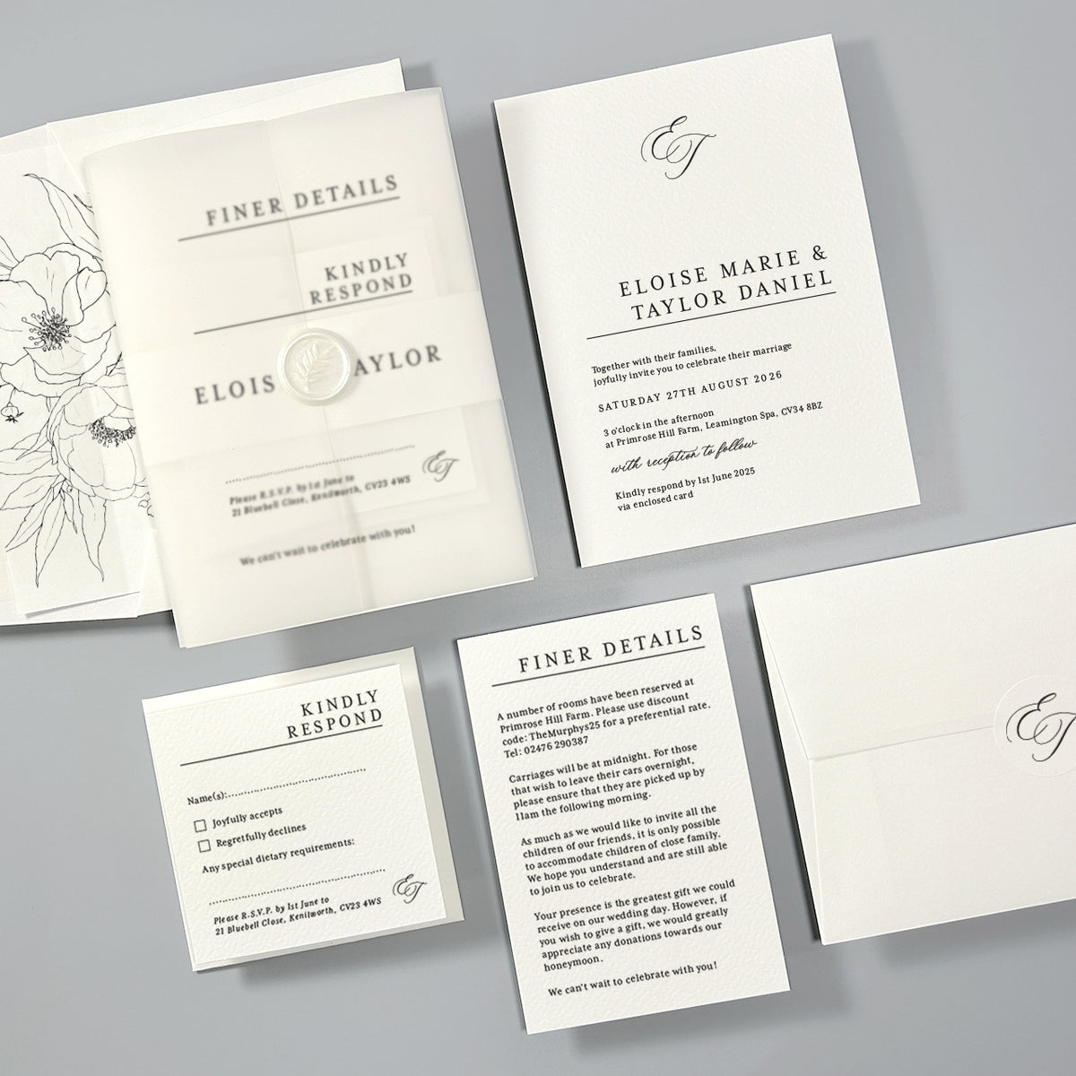 Eloise Wedding Invitation