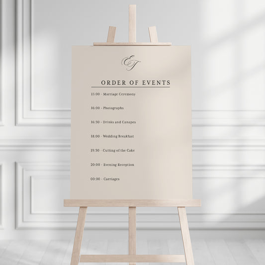 Eloise Order of the Day Sign