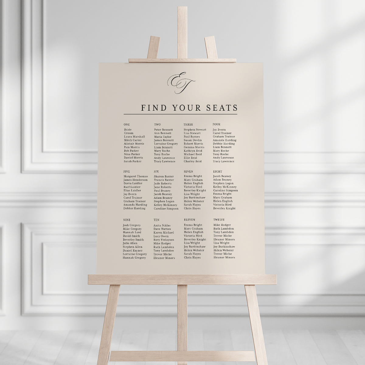 Eloise Seating Plan
