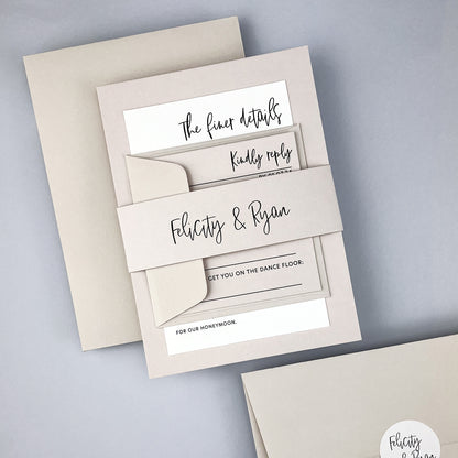 Felicity Parcel Wedding Invitation