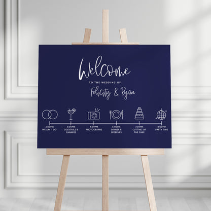 Felicity Welcome/Order of the Day Sign
