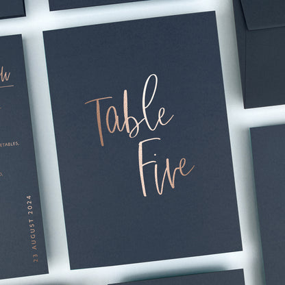 Felicity Table Name / Number