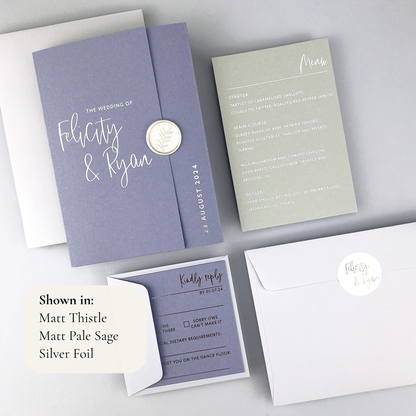 Felicity Gatefold Wedding Invitation