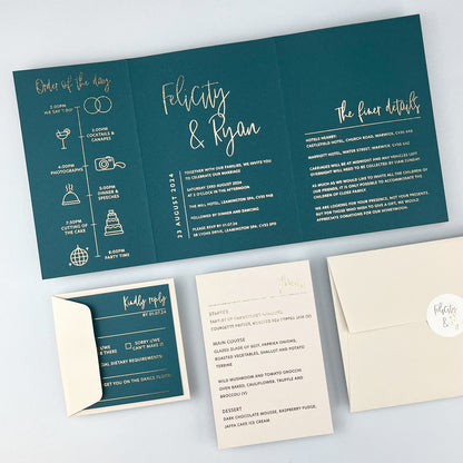 Felicity Gatefold Wedding Invitation