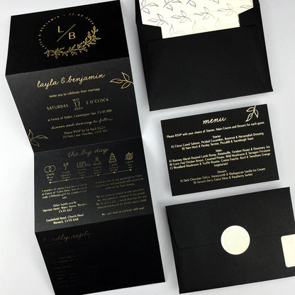 Layla Trifold Wedding Invitation