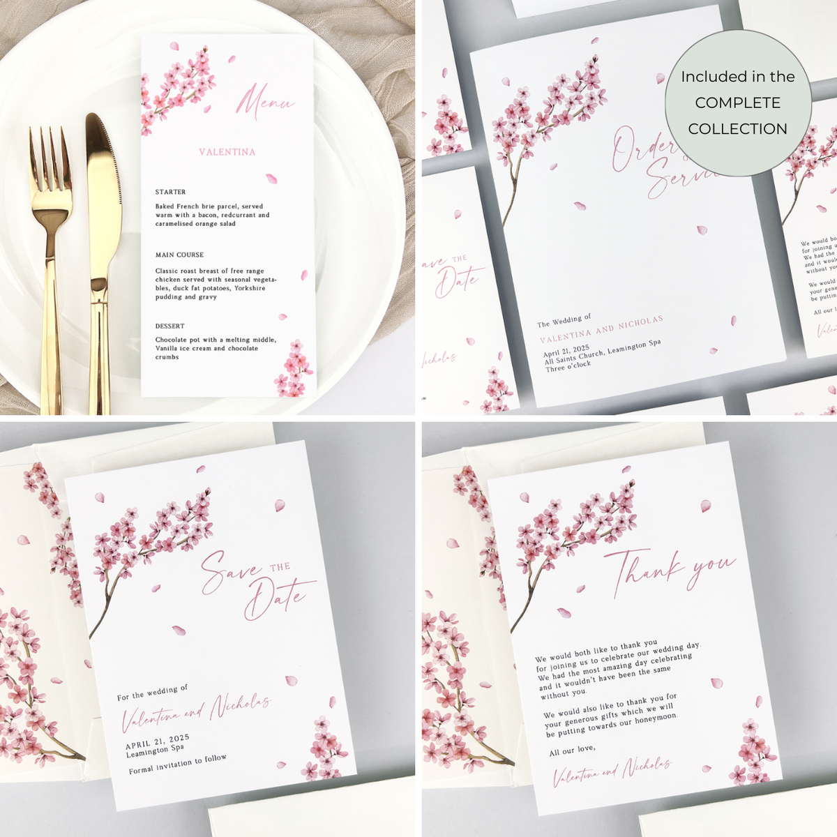 Valenitina Editable Invitation Suite