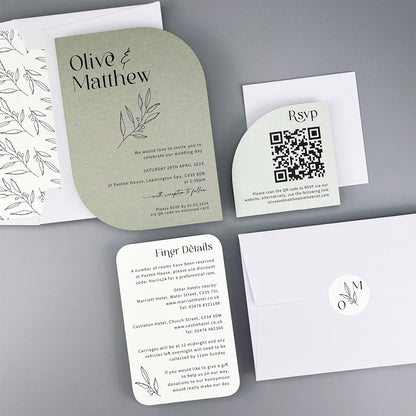 Olive Wedding Invitation