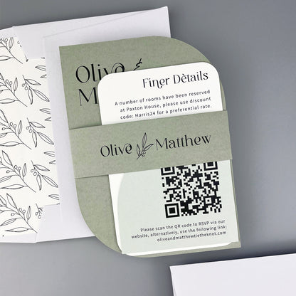 Olive Wedding Invitation