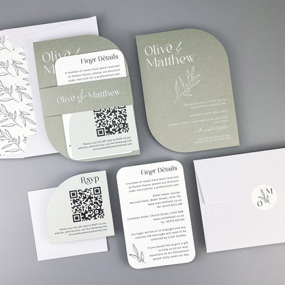 Olive Wedding Invitation