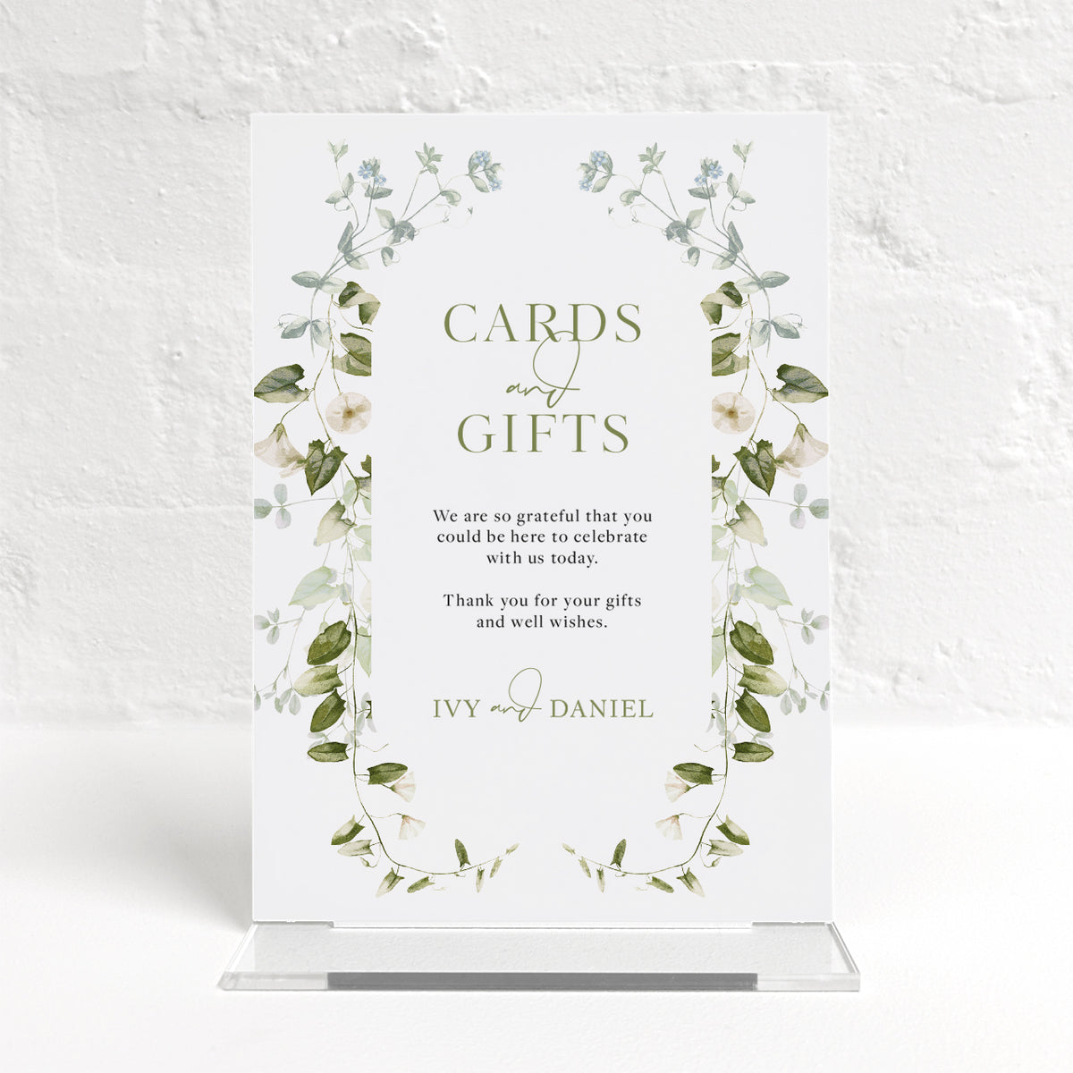 Ivy Matching Small Table Sign