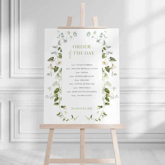 Ivy Order of the Day Sign