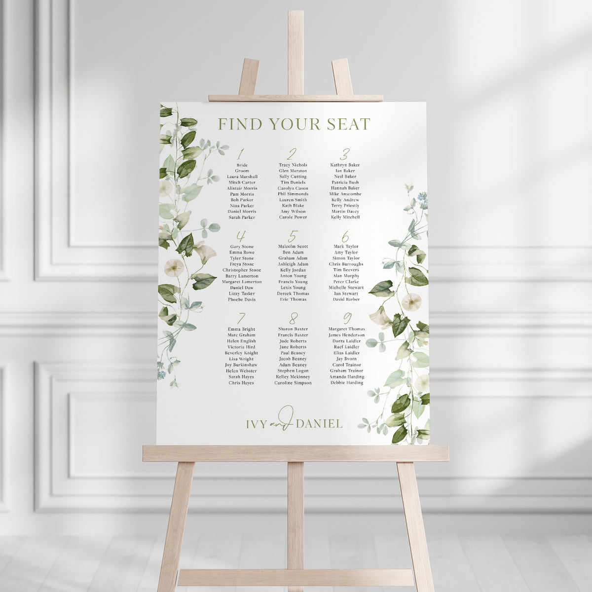 Ivy Seating Plan