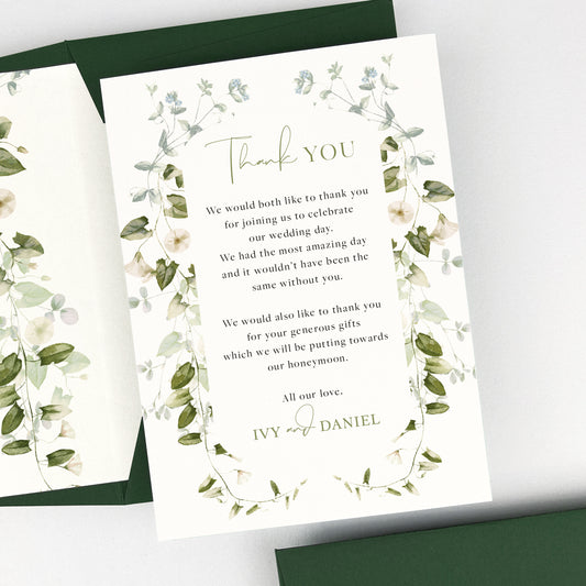 Ivy Thank You Card