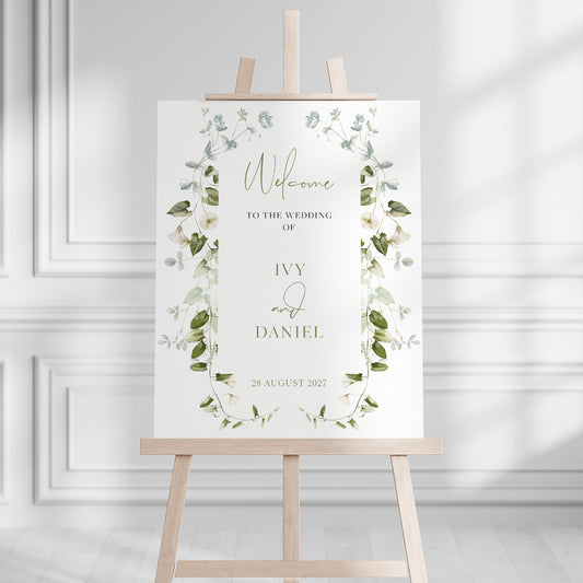 Ivy Welcome Sign