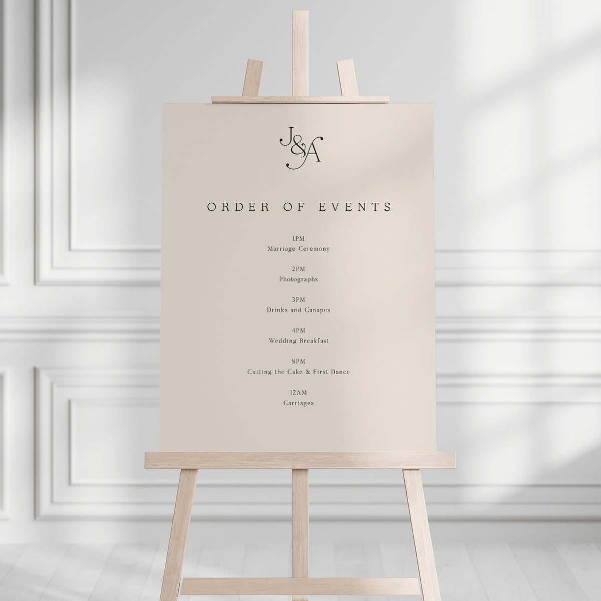 Jessie Order of the Day Sign