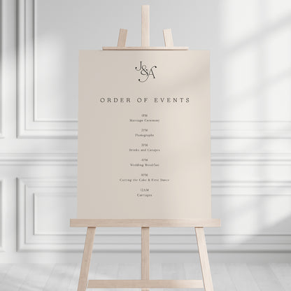 Jessie Order of the Day Sign