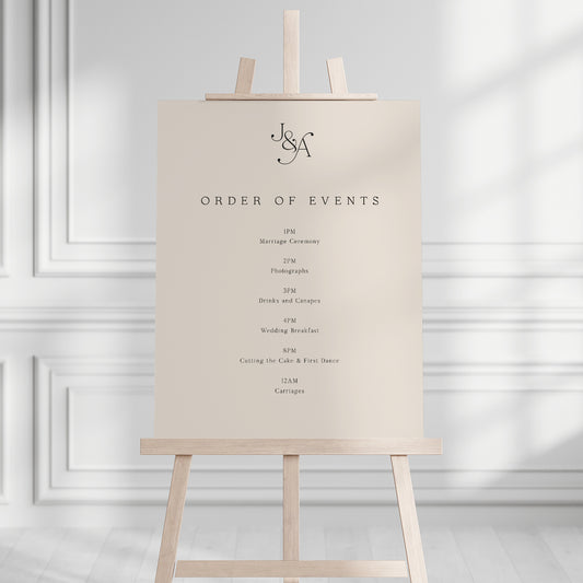 Jessie Order of the Day Sign