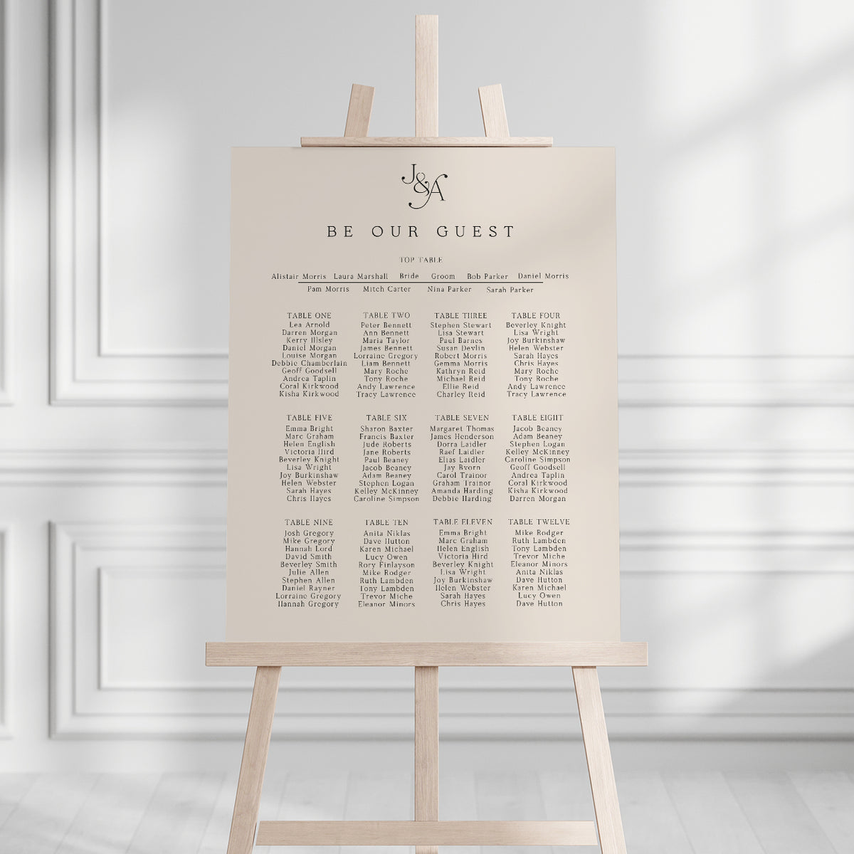 Jessie Seating Plan