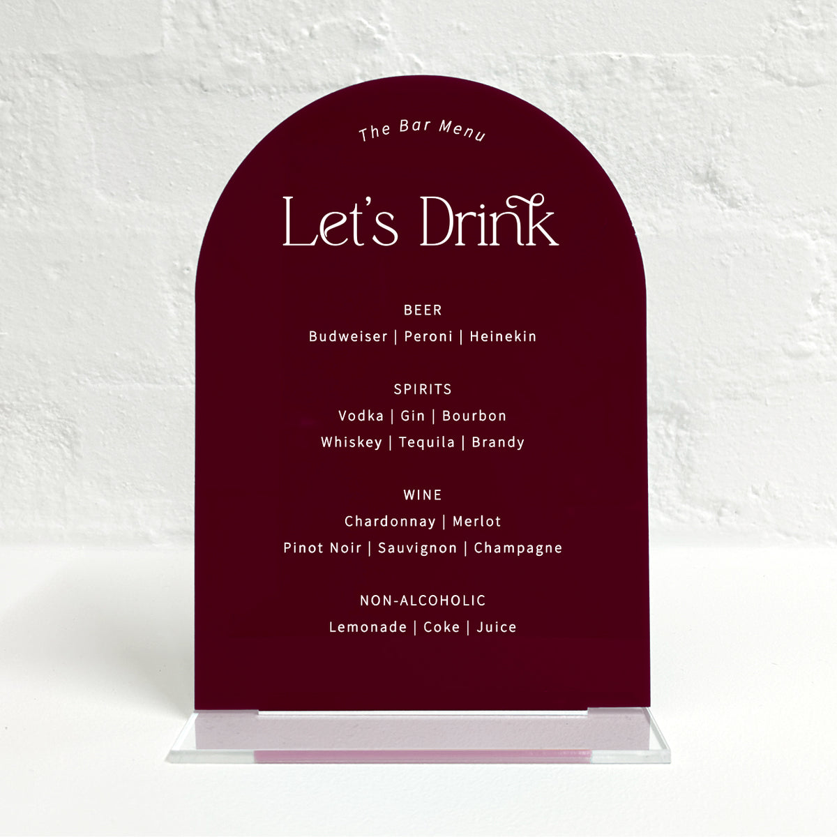 Jordan Matching Small Table Sign