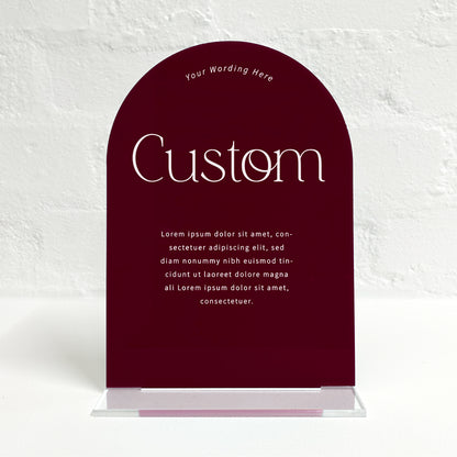 Jordan Matching Small Table Sign