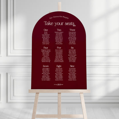 Jordan Seating Plan