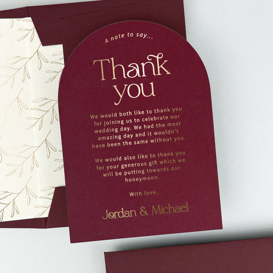 Jordan Thank You Card