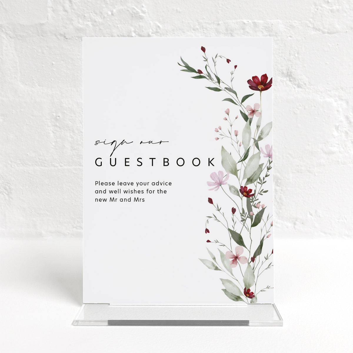 Juliet Matching Small Table Sign