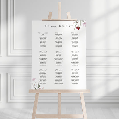 Juliet Seating Plan