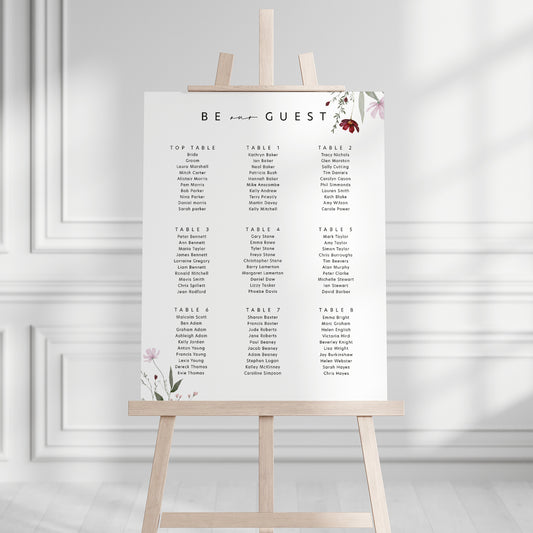 Juliet Seating Plan