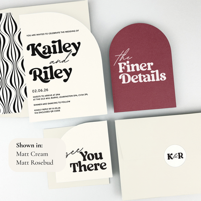 Kailey Wedding Invitation - Neutrals