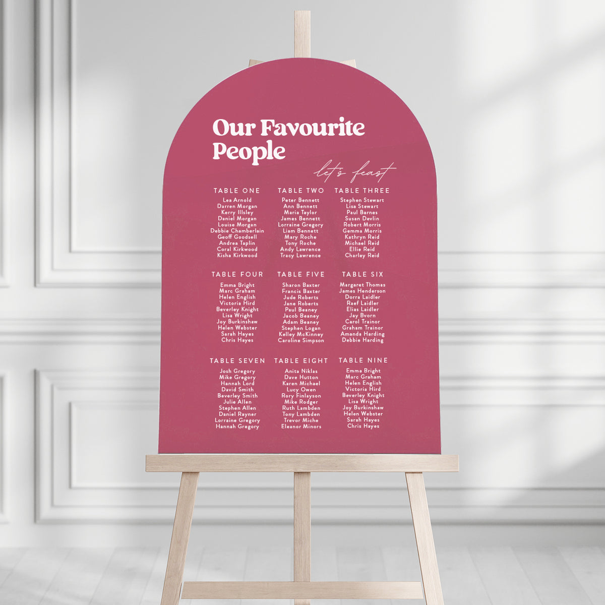 Kailey Seating Plan